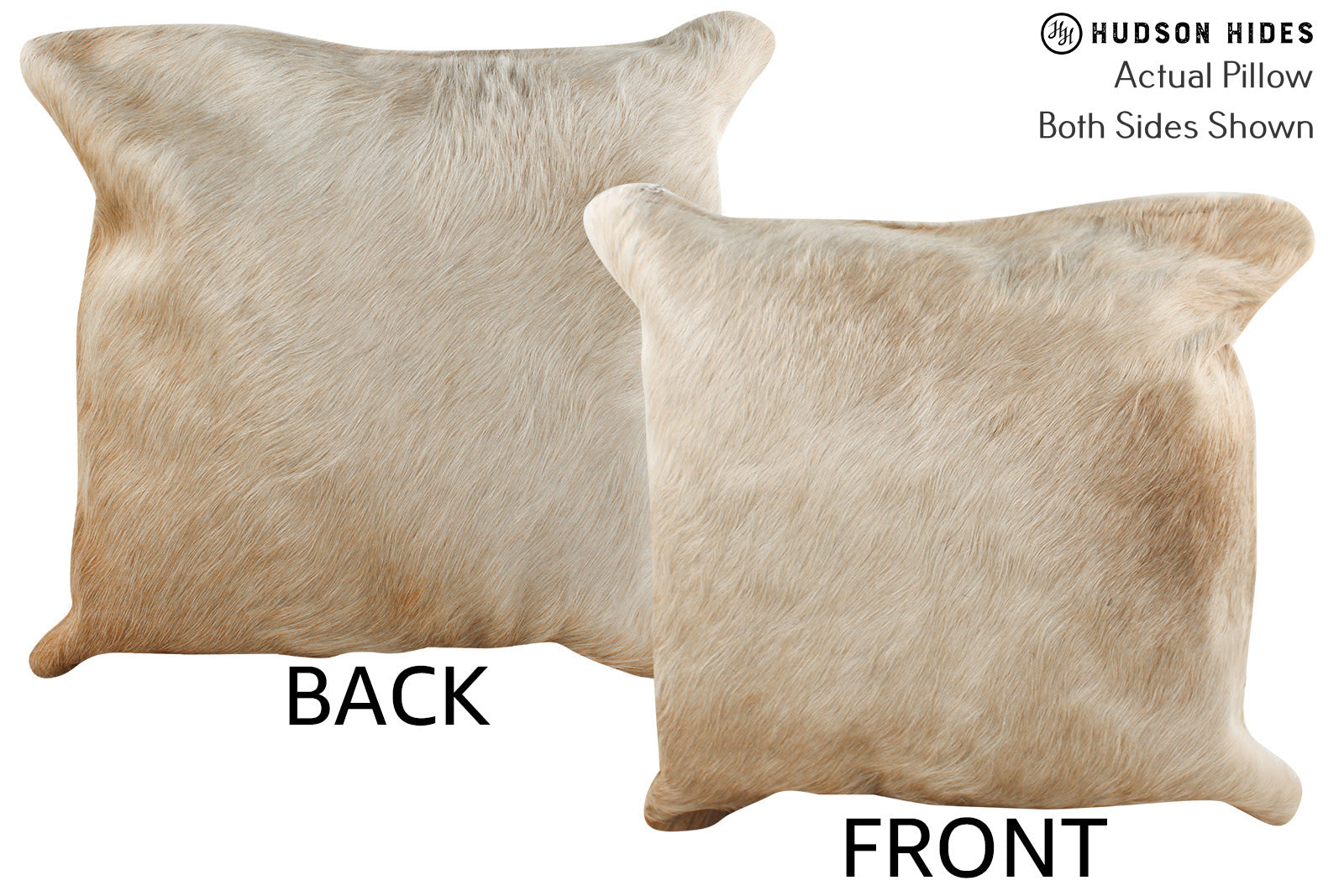 Beige Cowhide Pillow #74165