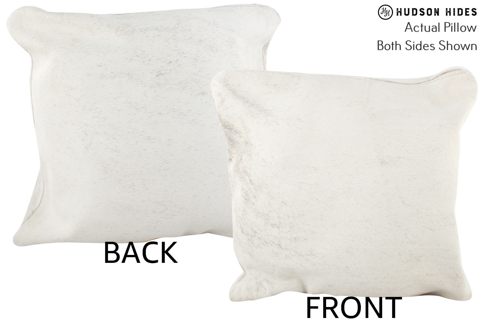 Salt and Pepper Black Cowhide Pillow #74182