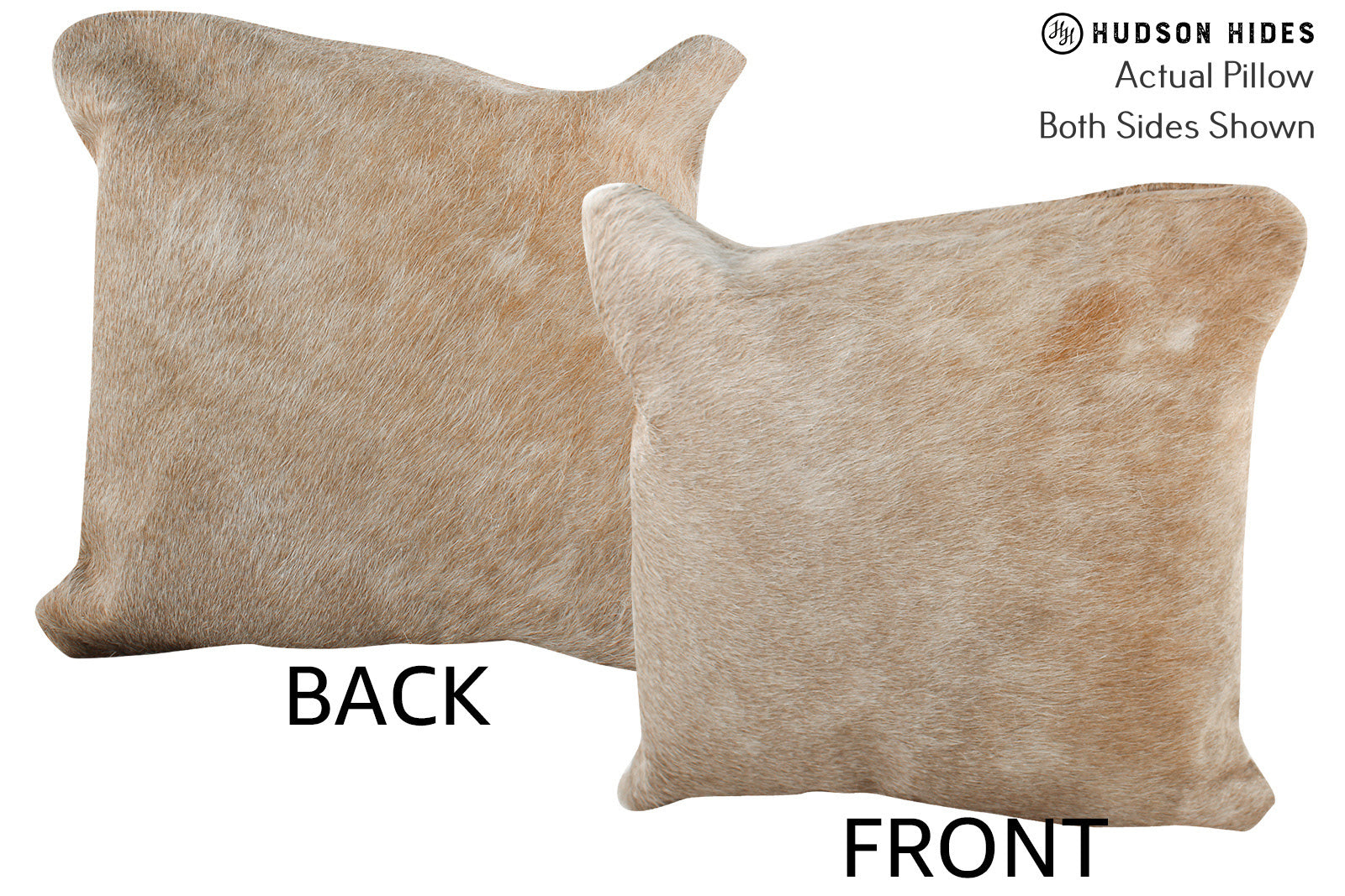 Beige Cowhide Pillow #74329