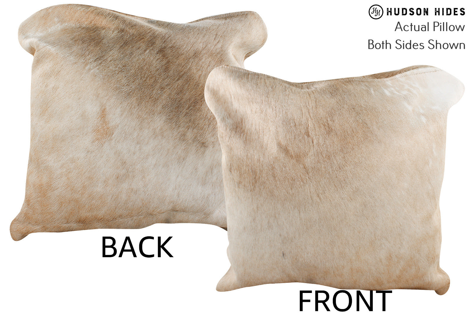 Beige Cowhide Pillow #74389