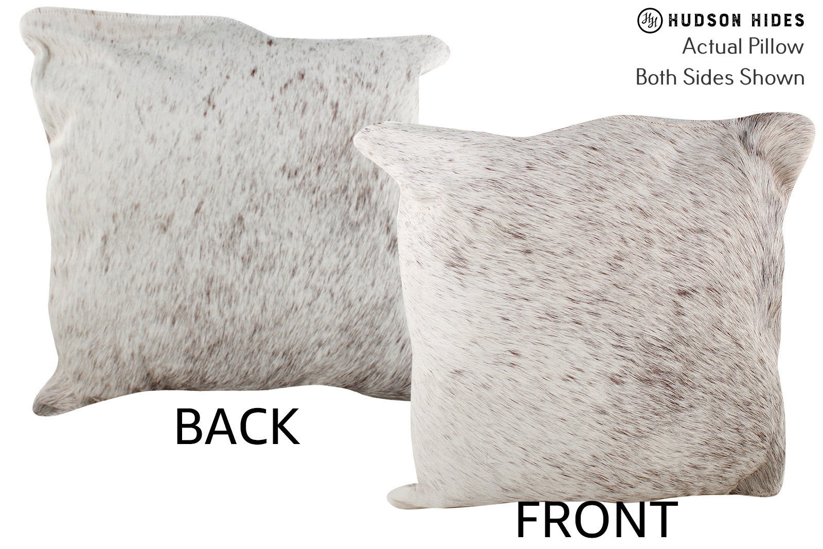 Salt and Pepper Brown Cowhide Pillow #76870