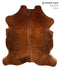 Medium Brindle X-Large European Cowhide Rug 7'3