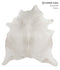 Light Grey XX-Large Brazilian Cowhide Rug 7'8