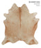 Beige X-Large Brazilian Cowhide Rug 6'11