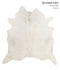 Light Grey XX-Large Brazilian Cowhide Rug 7'7