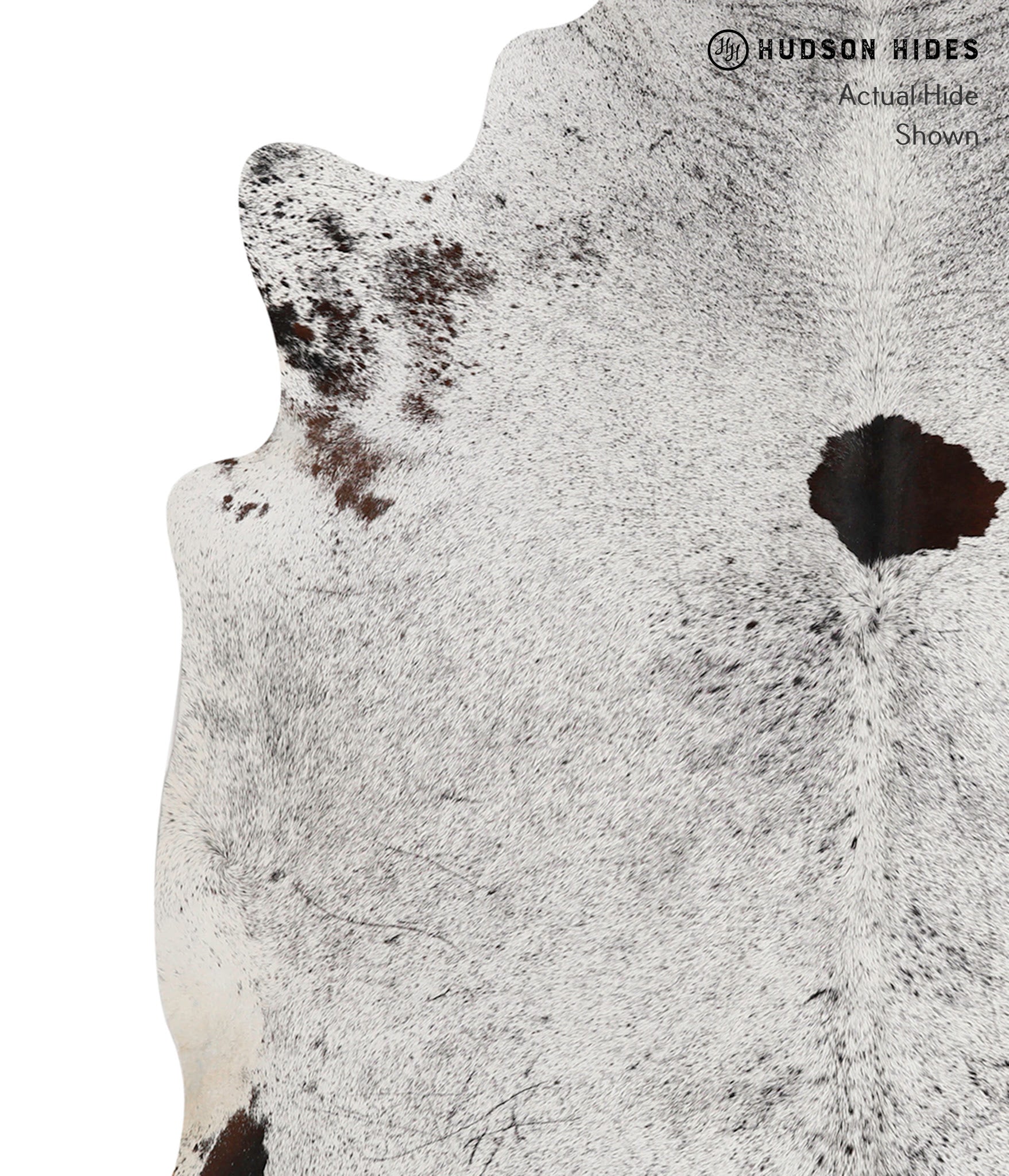 Salt and Pepper Black Cowhide Rug #81430