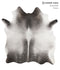 Medium Grey X-Large Brazilian Cowhide Rug 6'11