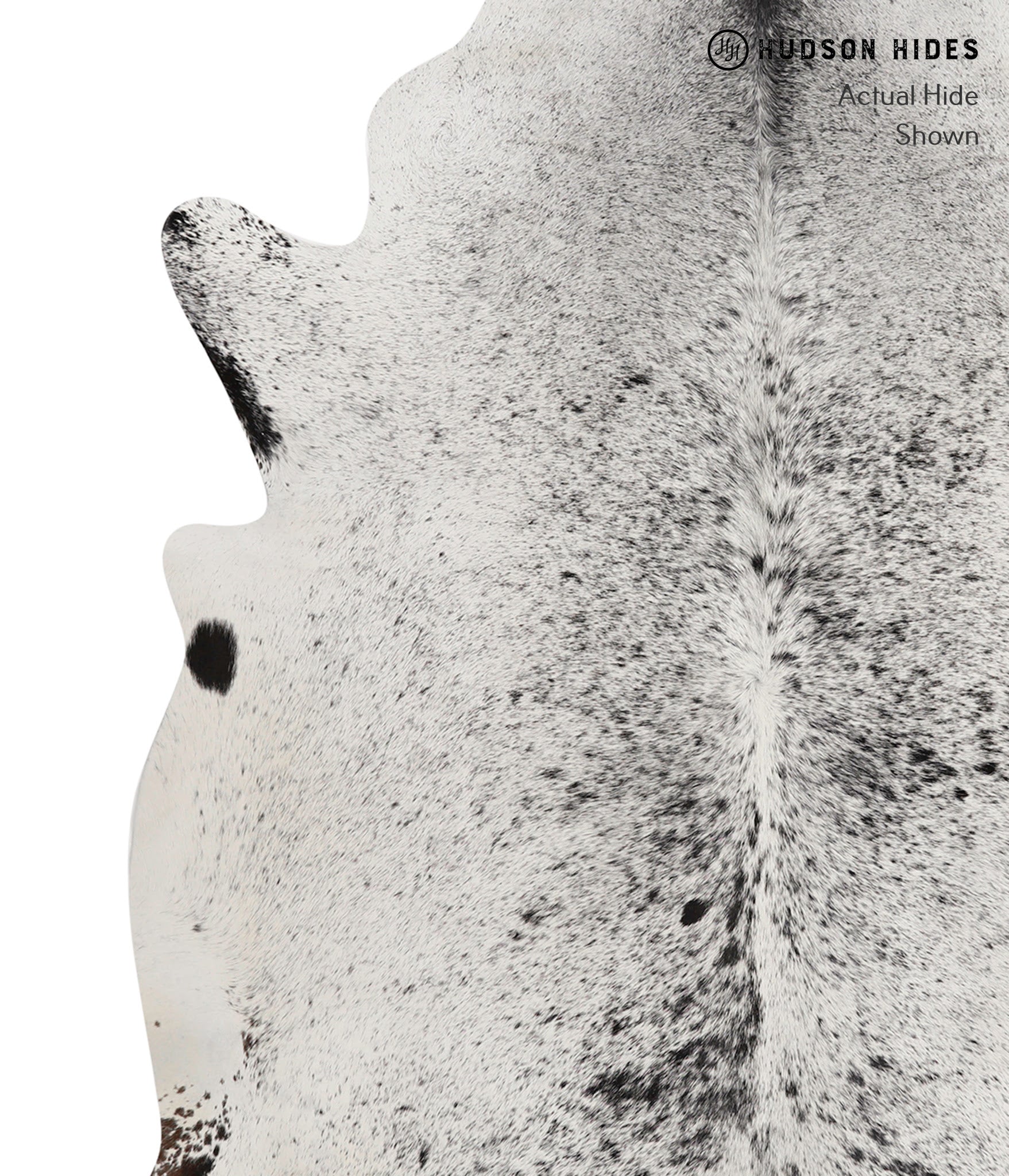 Salt and Pepper Black Cowhide Rug #81511