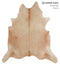 Beige XX-Large Brazilian Cowhide Rug 8'4