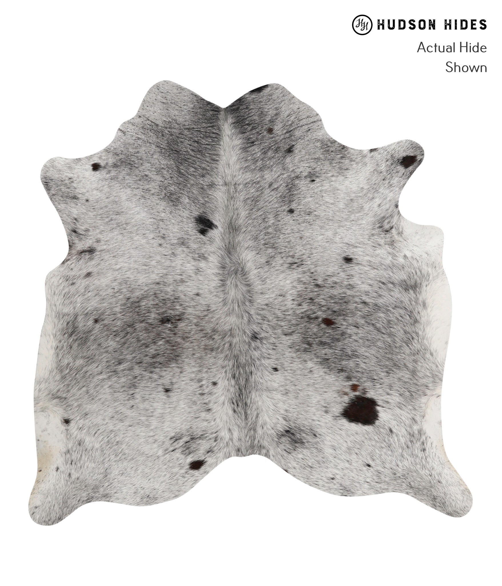 Salt and Pepper Black Cowhide Rug #81582