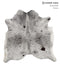 Salt and Pepper Black Large Brazilian Cowhide Rug 5'10