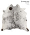 Salt and Pepper Black Large Brazilian Cowhide Rug 5'10