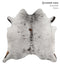 Salt and Pepper Black X-Large Brazilian Cowhide Rug 6'7