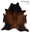 Chocolate XX-Large Brazilian Cowhide Rug 7'3