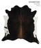 Chocolate XX-Large Brazilian Cowhide Rug 7'3