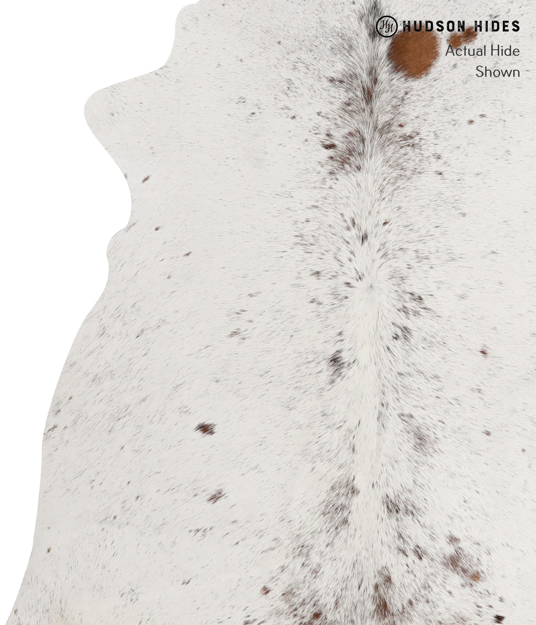 Salt and Pepper Brown Cowhide Rug #81865