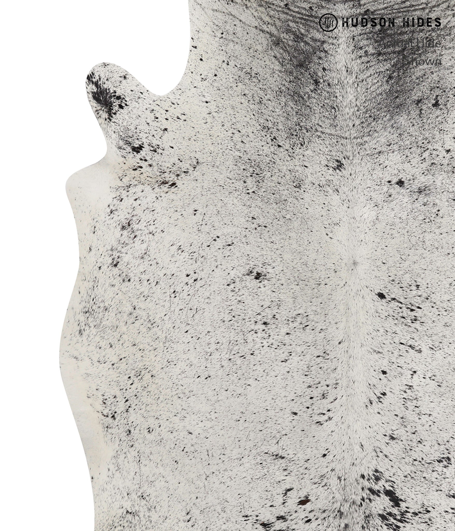 Salt and Pepper Black Cowhide Rug #82049