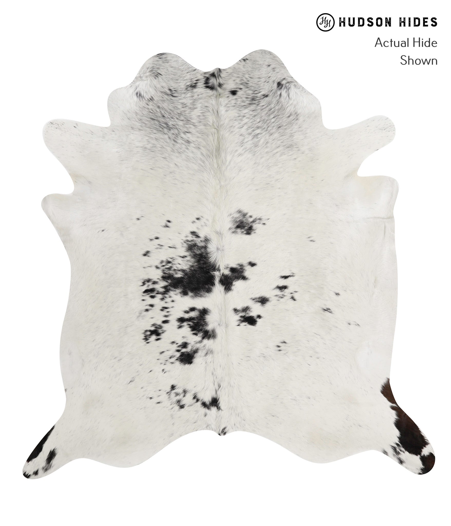 Salt and Pepper Black Cowhide Rug #82187