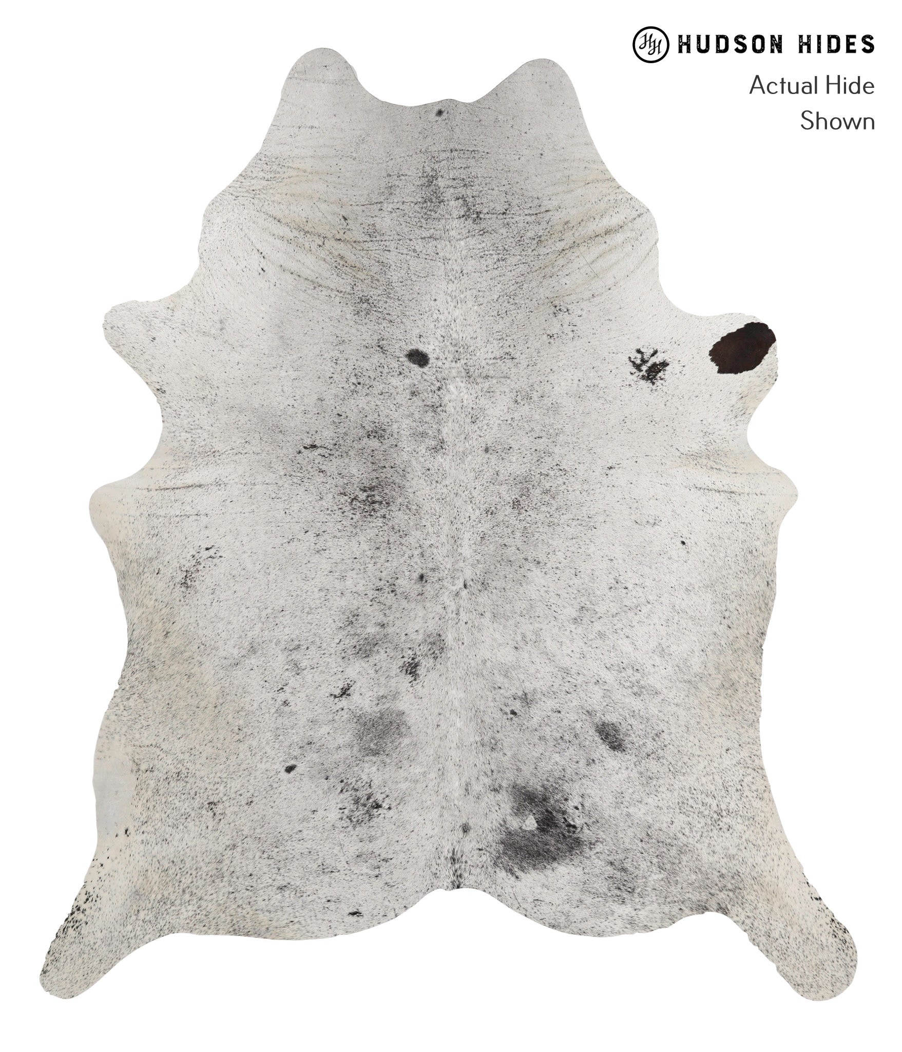 Salt and Pepper Black Cowhide Rug #82265