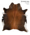 Chocolate X-Large Brazilian Cowhide Rug 7'0