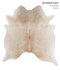 Beige X-Large Brazilian Cowhide Rug 7'0