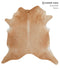 Beige XX-Large Brazilian Cowhide Rug 7'5