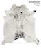 Salt and Pepper Black XX-Large Brazilian Cowhide Rug 7'9