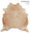 Beige X-Large Brazilian Cowhide Rug 7'0