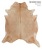 Beige XX-Large Brazilian Cowhide Rug 8'3