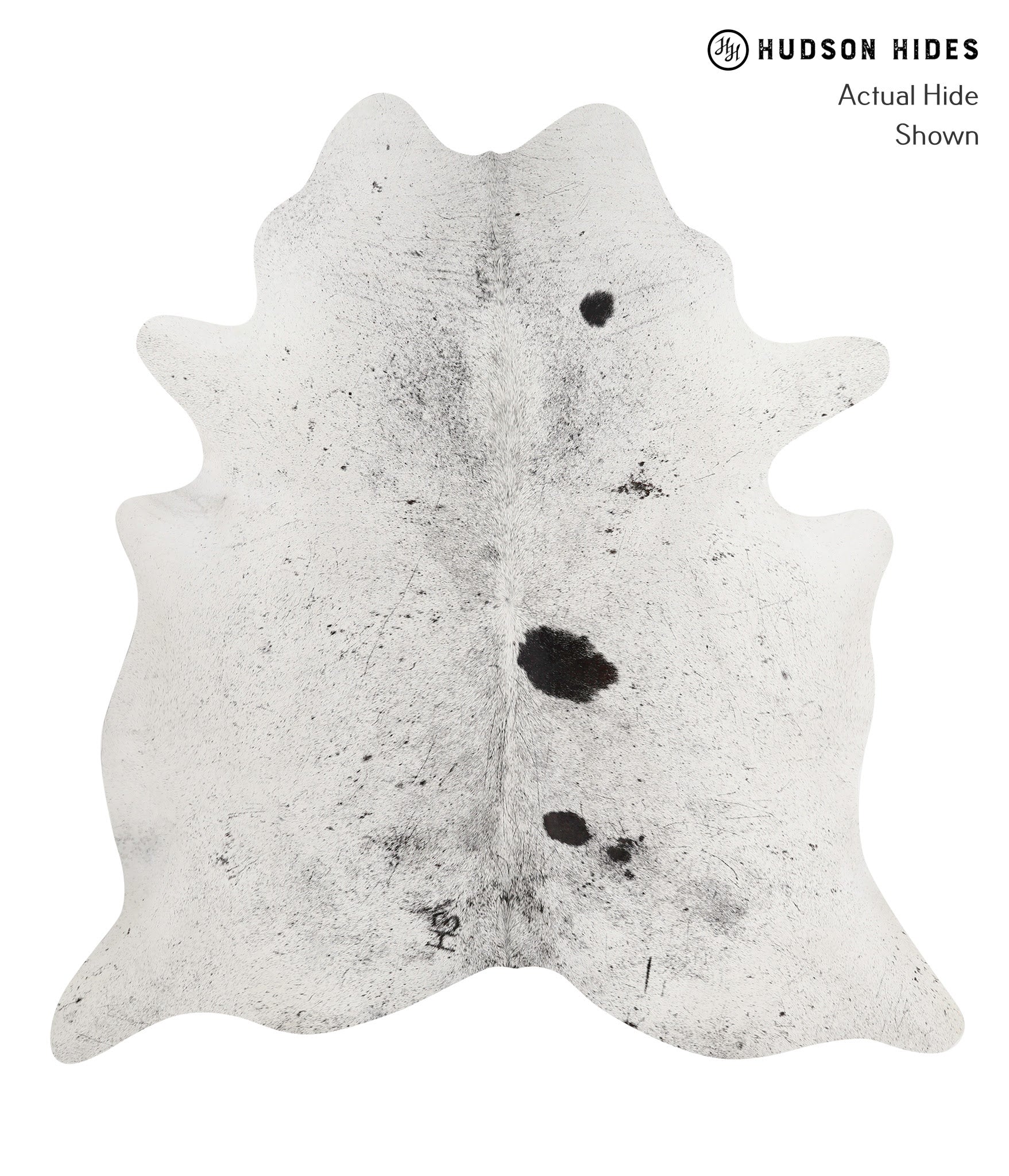 Salt and Pepper Black Cowhide Rug #82643