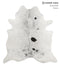 Salt and Pepper Black XX-Large Brazilian Cowhide Rug 7'6