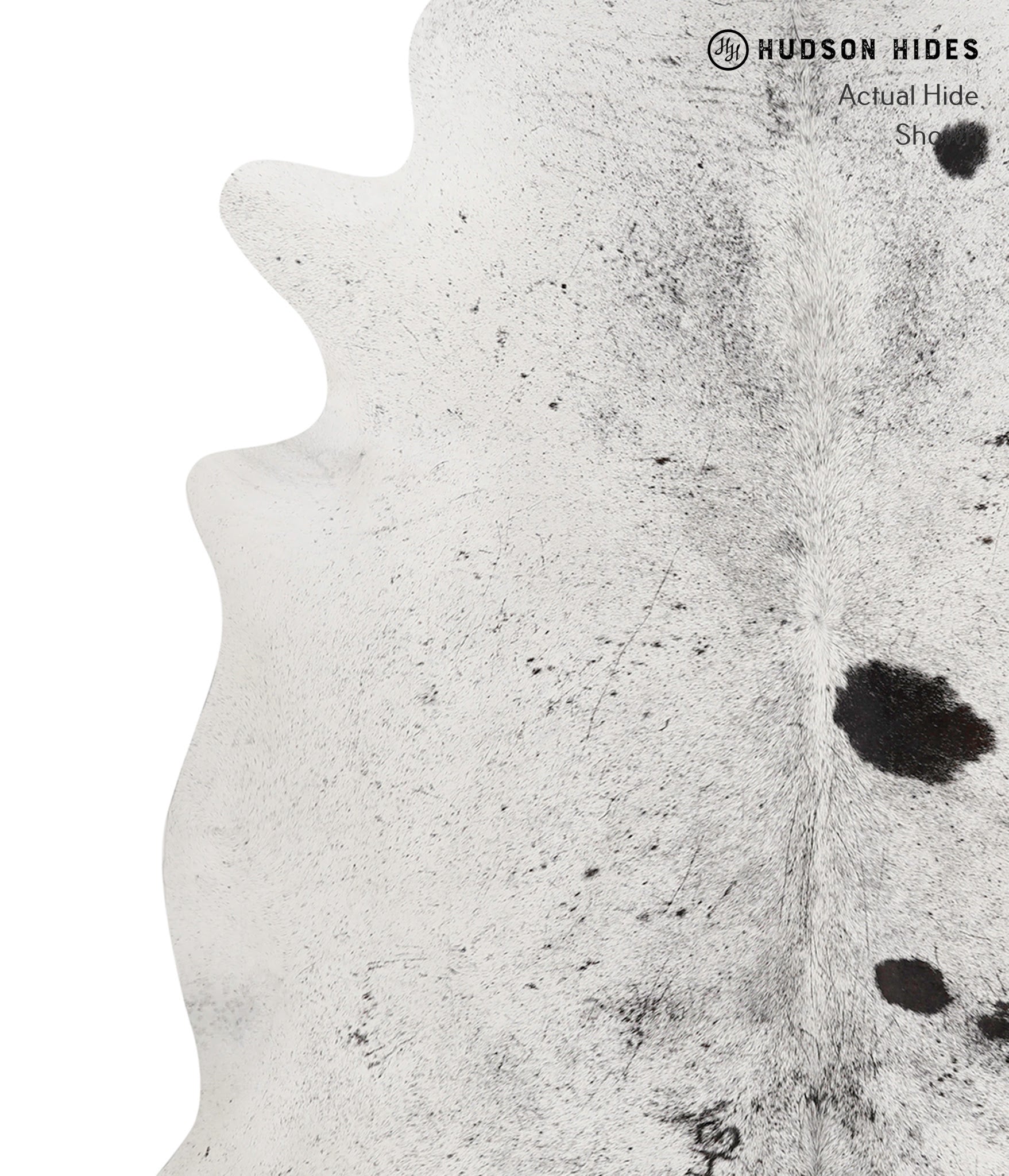 Salt and Pepper Black Cowhide Rug #82643