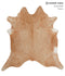 Beige XX-Large Brazilian Cowhide Rug 7'9