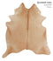 Beige XX-Large Brazilian Cowhide Rug 7'8