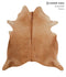 Beige XX-Large Brazilian Cowhide Rug 7'6