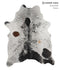 Salt and Pepper Black Large Brazilian Cowhide Rug 6'10