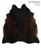 Chocolate X-Large Brazilian Cowhide Rug 7'0