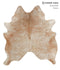 Light Caramel X-Large Brazilian Cowhide Rug 7'3