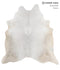 Light Grey X-Large Brazilian Cowhide Rug 7'0