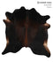 Chocolate XX-Large Brazilian Cowhide Rug 7'1