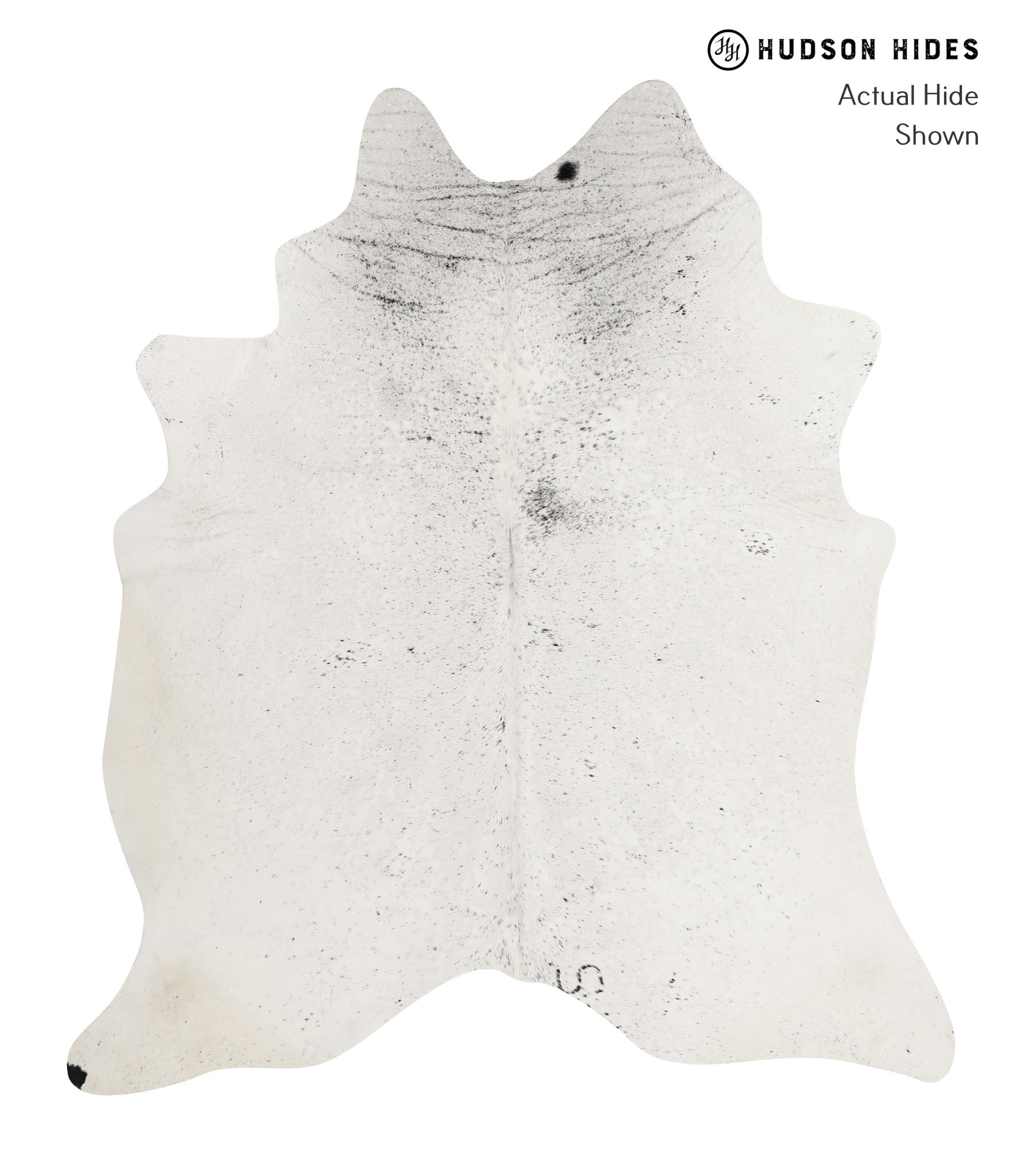 Salt and Pepper Black Cowhide Rug #83010