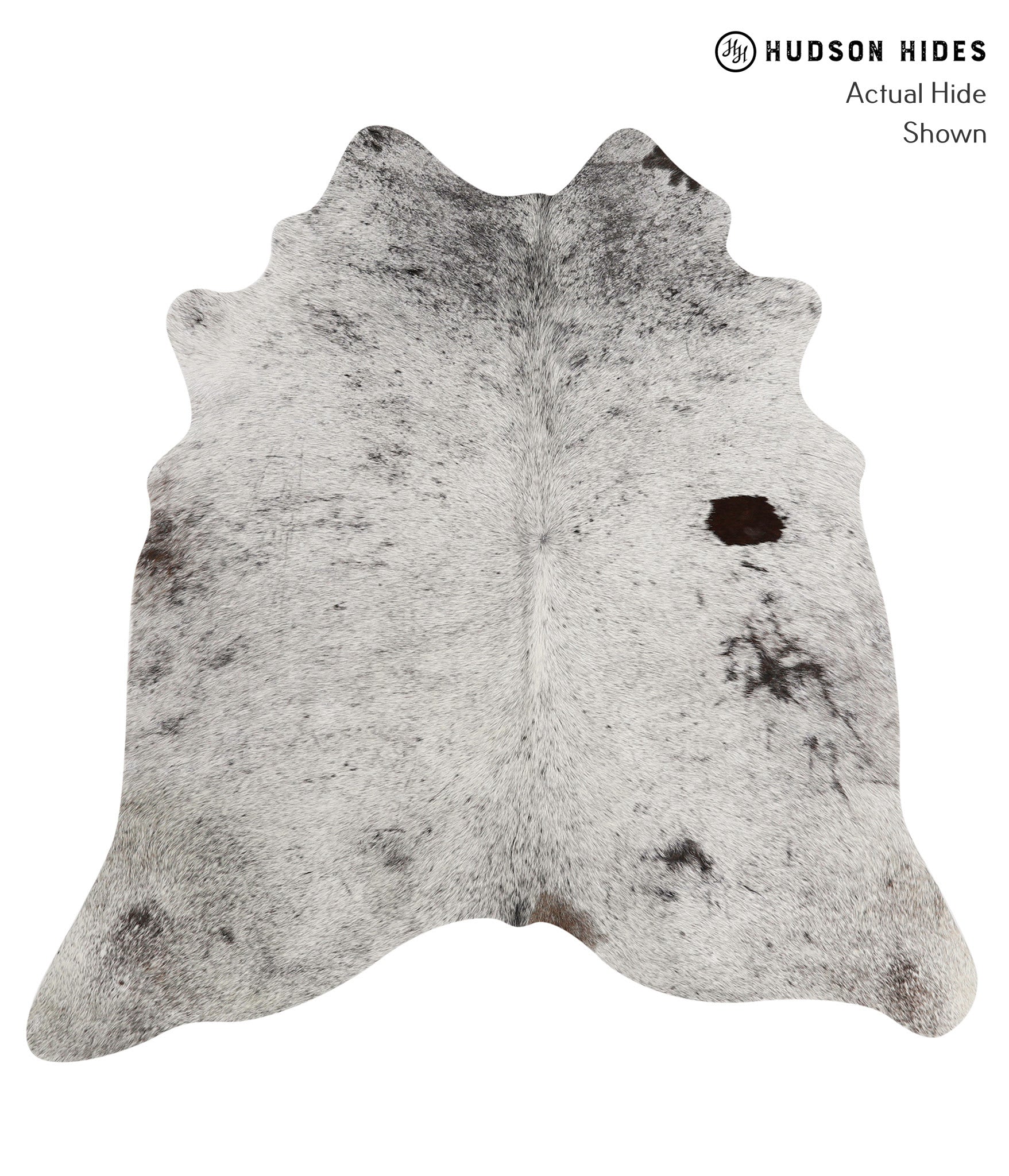 Salt and Pepper Black Cowhide Rug #83142