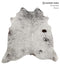 Salt and Pepper Black Large Brazilian Cowhide Rug 5'7