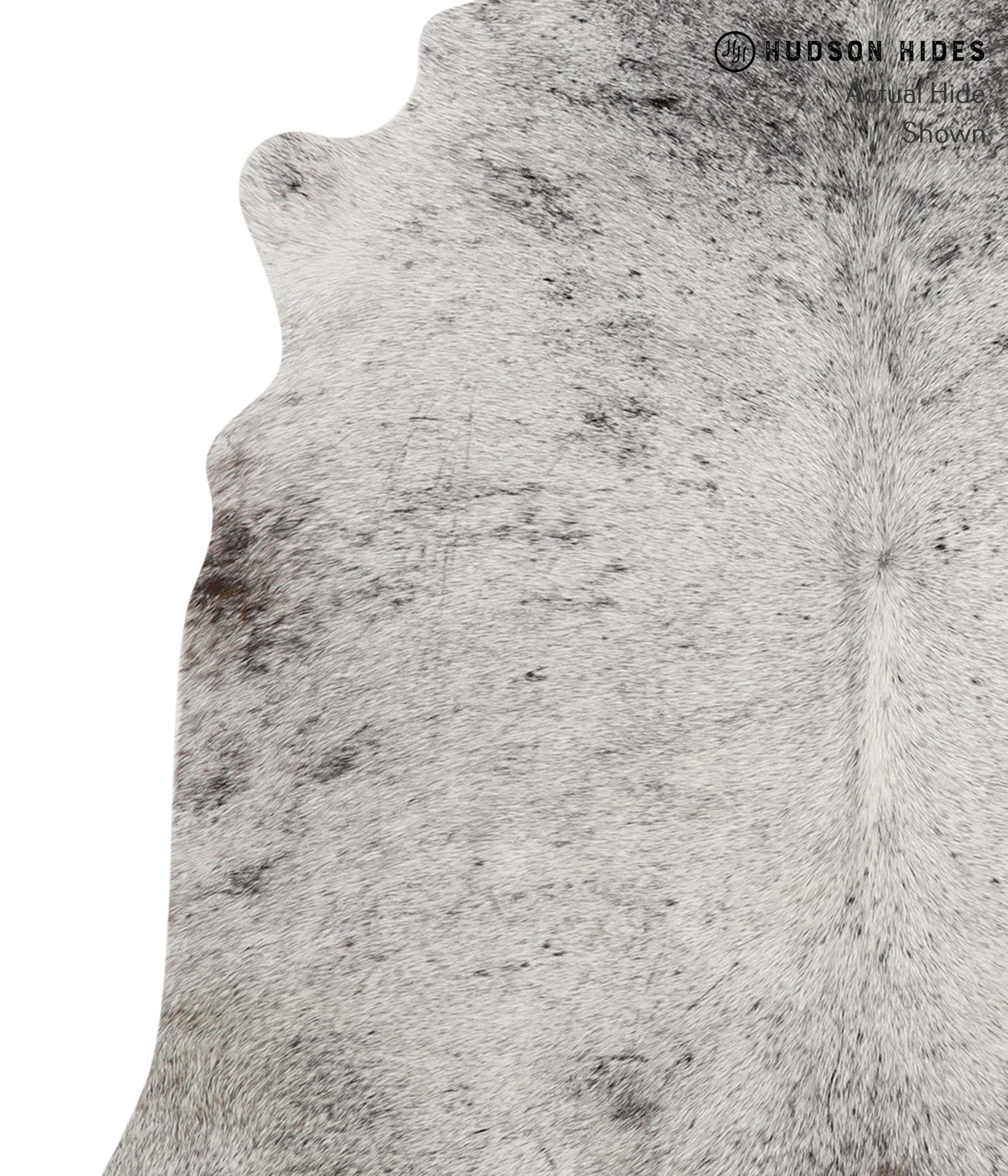 Salt and Pepper Black Cowhide Rug #83142