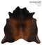 Chocolate Large Brazilian Cowhide Rug 5'11