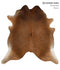 Solid Brown X-Large Brazilian Cowhide Rug 7'0