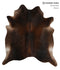 Chocolate XX-Large Brazilian Cowhide Rug 7'7