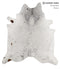 Salt and Pepper Black XX-Large Brazilian Cowhide Rug 7'10