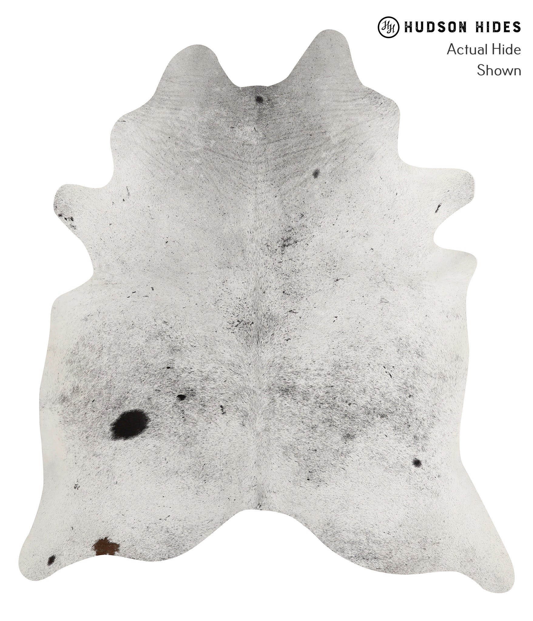 Salt and Pepper Black Cowhide Rug #83673