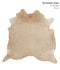 Beige X-Large Brazilian Cowhide Rug 6'4